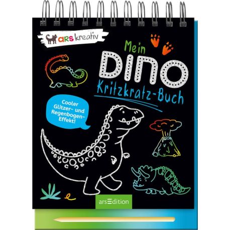 arsEdition, 133566, Dino-Kritzkratz-Buch. Ab 5 Jahre