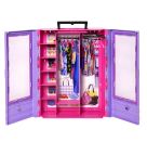 Mattel HJL65 Barbie Fashionistas Kleiderschrank, 6 Kleiderbügel, für Kinder ab 3 Jahren