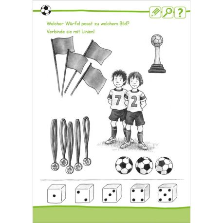 Rätselspaß Fußball. Ab 6 Jahren