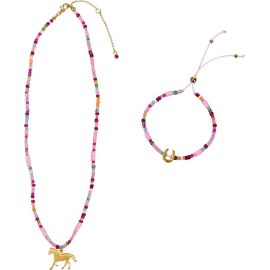 Schmuckset (Armband & Kette) - Pferdefreunde