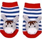 Rasselsöckchen Esel - BabyGlück, one size (2-12 Mon.)