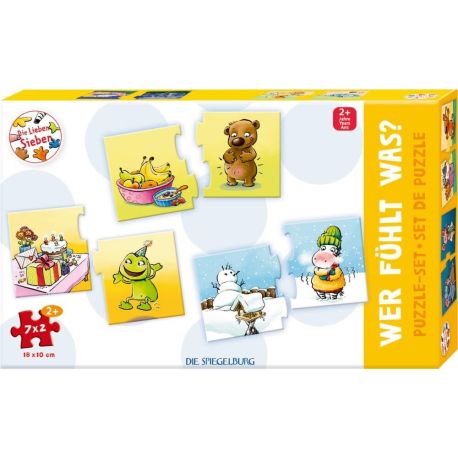 Puzzle-Set Wer fühlt was? (7x2 Teile) - Die Lieben Sieben