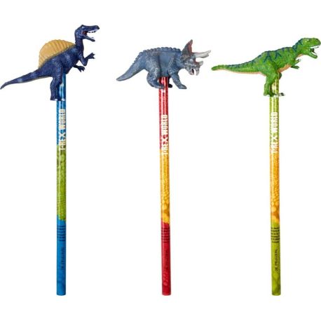 Topper-Bleistift T-Rex World, sortiert (1 Stück)