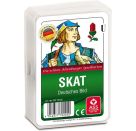 ASS Skat, deutsches Bild im Kunststoffetui. Kartenspiel