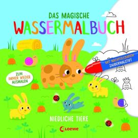 Das magische Wassermalbuch - Niedliche Tiere