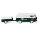 WIKING H0 VW T2 Kastenwagen mit Anhänger Pülleken