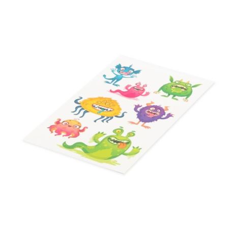 Tattoos 6 x 10,5 cm für Kinder, sortiert (1 Stück)