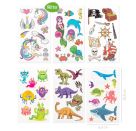 Tattoos 6 x 10,5 cm für Kinder, sortiert (1 Stück)