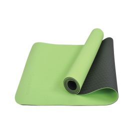 Schildkröt Fitness - TPE YOGA MATTE 4mm (Farbe: Lime-Anthrazit) + Carrying Wrap
