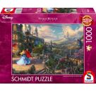 Schmidt Spiele 57369 Disney, Sleeping Beauty Dancing in The Enchanted Light, Thomas Kinkade Puzzle 1.000 Teile - DISNE