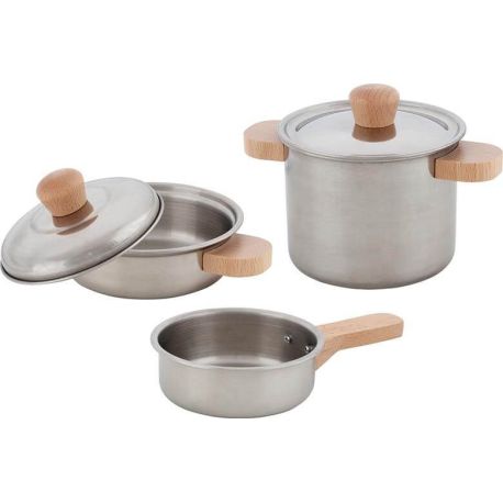 Kochset Sterneküche, 2 Töpfe und 1 Pfanne