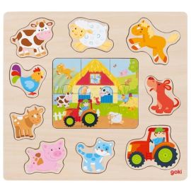 Einlegepuzzle Bauernhoftiere