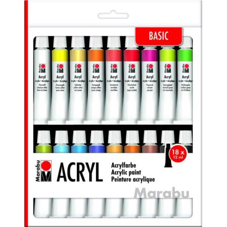 ACRYLFARBENSET 18X12ML