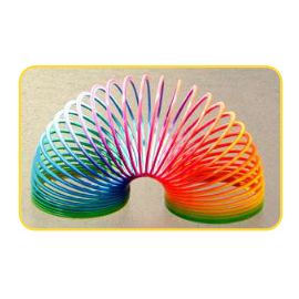 Regenbogen lauf. Feder