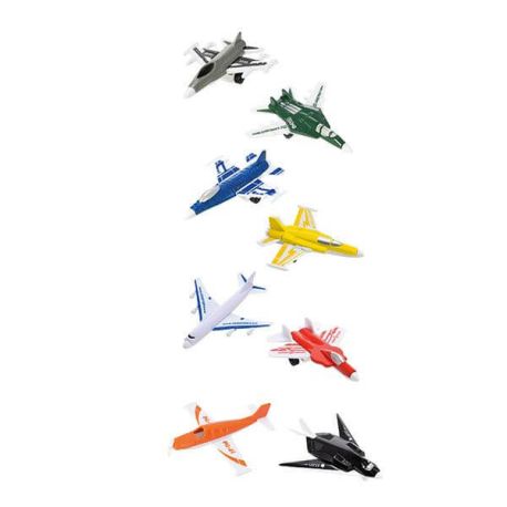 TOITOYS Set Flugzeuge 8St. -Speedfighter- Metall