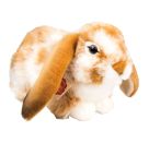 Teddy Hermann Hase sitzend, hellbraun-weiß gescheckt, 30 cm