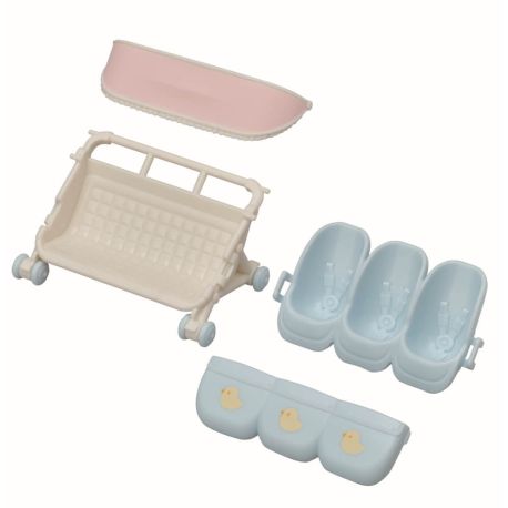 Sylvanian Families 5533 Drillings-Kinderwagen