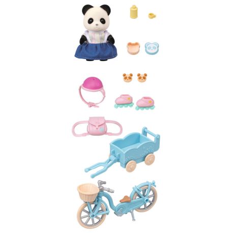 Sylvanian Families 5652 Fahrrad und Rollschuhe Spielset mit Figur