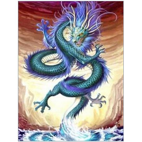 Diamond Painting Drache (Design 25x35cm)