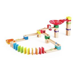 Hape Zweispurige Murmelbahn mit Domino