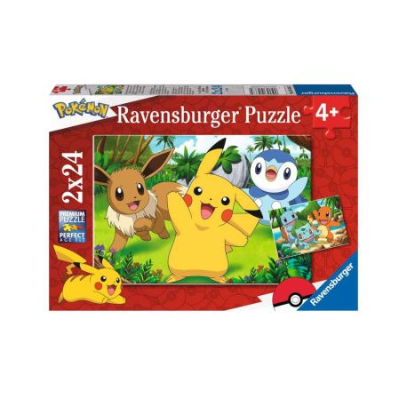 Ravensburger 5668 Puzzle Pikachu und seine Freunde 2 X 24 Teile