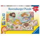 Ravensburger 5663 Puzzle Kleine Feen und Meerjungfrauen 2 X 12 Teile