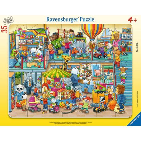 Ravensburger 5664 Puzzle Tierischer Spielzeugladen 30-48 Teile