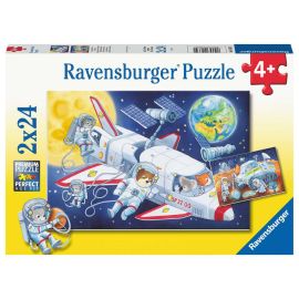 Ravensburger 5665 Puzzle Reise durch den Weltraum 2 X 24 Teile