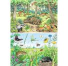 Ravensburger 5673 Puzzle Wieso? Weshalb? Warum? Tiere im Wald und auf der Wiese 2 X 12 Teile