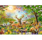 Ravensburger 13352 Puzzle Anmutige Hirschfamilie 200 Teile XXL