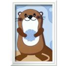 Ravensburger CreArt 20291 - Fröhlicher Otter - Malen nach Zahlen für Kinder ab 7 Jahre
