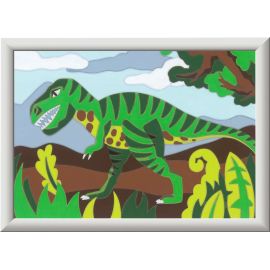Ravensburger CreArt 20293 - Hungriger Dinosaurier - Malen nach Zahlen Dino für Kinder ab 9 Jahre