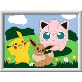 Ravensburger CreArt 20298 - Pokémon Abenteuer - Malen nach Zahlen Pokémon für Kinder ab 7 Jahre