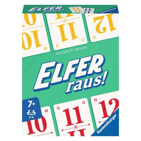 Ravensburger Elfer raus! Der Klassiker, Kartenspiel 2 - 6 Spieler, Spiel ab 7 Jahren für Kinder und Erwachsene