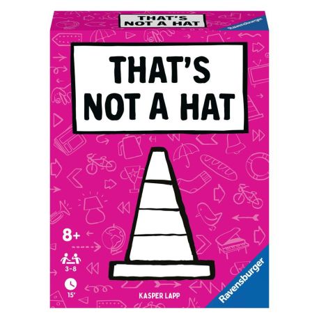Ravensburger - 20954 That s not a hat - Partyspiel, Kartenspiel für 3-8 Personen, lustige Unterhaltung ab 8 Jahren