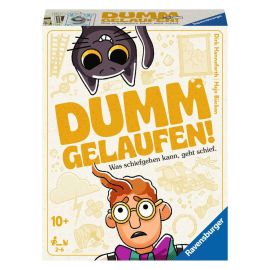 Ravensburger 20968 - Dumm Gelaufen! Kartenspiel für 2-6 Personen, Mit Mac und schwarzer Katze Murphy, Unterhaltung ab