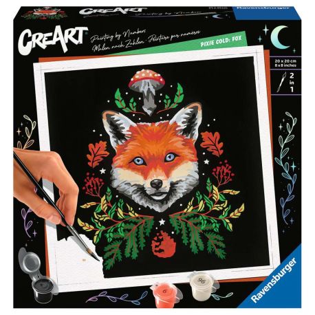 Ravensburger CreArt - Malen nach Zahlen 23511 – Pixie Cold: Fuchs – ab 12 Jahren