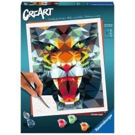 Ravensburger CreArt - Malen nach Zahlen 23514 – Polygon Tiger – ab 12 Jahren