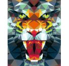 Ravensburger CreArt - Malen nach Zahlen 23514 – Polygon Tiger – ab 12 Jahren