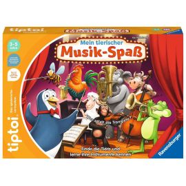 Ravensburger tiptoi Spiel 00169 Mein tierischer Musik-Spaß, Lernspiel für 1-4 Kinder von 3-5 Jahren