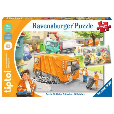 Ravensburger 172 tiptoi® Puzzle für kleine Entdecker: Müllabfuhr
