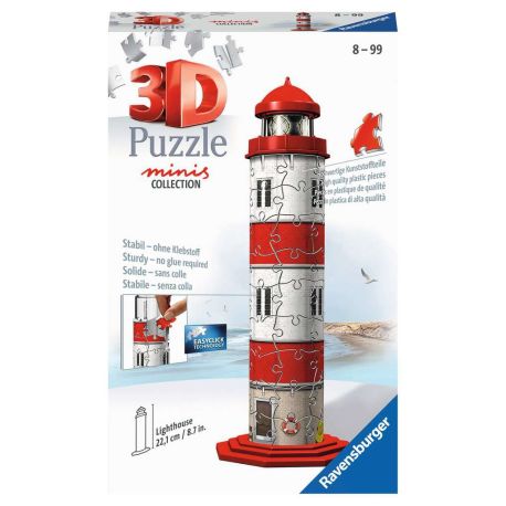 Ravensburger 11273 Puzzle Mini Leuchtturm 3D 54 Teile