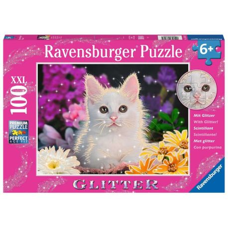 Ravensburger 13358 Puzzle Glitzerkatze 100 200 Teile XXL