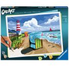 Ravensburger CreArt - Malen nach Zahlen 23547 – Urlaub an der Ostsee – ab 14 Jahren