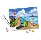 Ravensburger CreArt - Malen nach Zahlen 23547 – Urlaub an der Ostsee – ab 14 Jahren