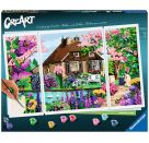 Ravensburger CreArt - Malen nach Zahlen 23550 – Zauberhaftes Cottage – ab 14 Jahren