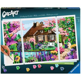 Ravensburger CreArt - Malen nach Zahlen 23550 – Zauberhaftes Cottage – ab 14 Jahren
