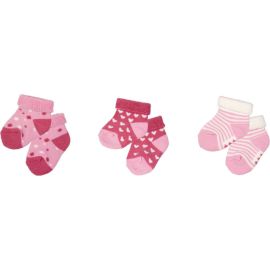 Babysöckchen, rosa - BabyGlück (3 Paar), one size