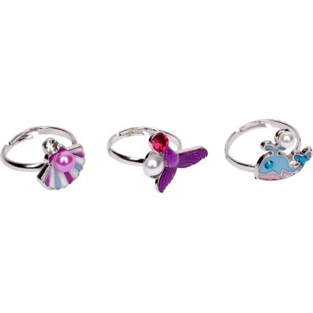 Ring mit Meeresmotiv - Nella Nixe, sort.
