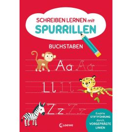 Schreiben lernen mit Spurrillen - Buchstaben